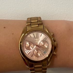 Micheal kors chronograph women watch ROSE GOLD